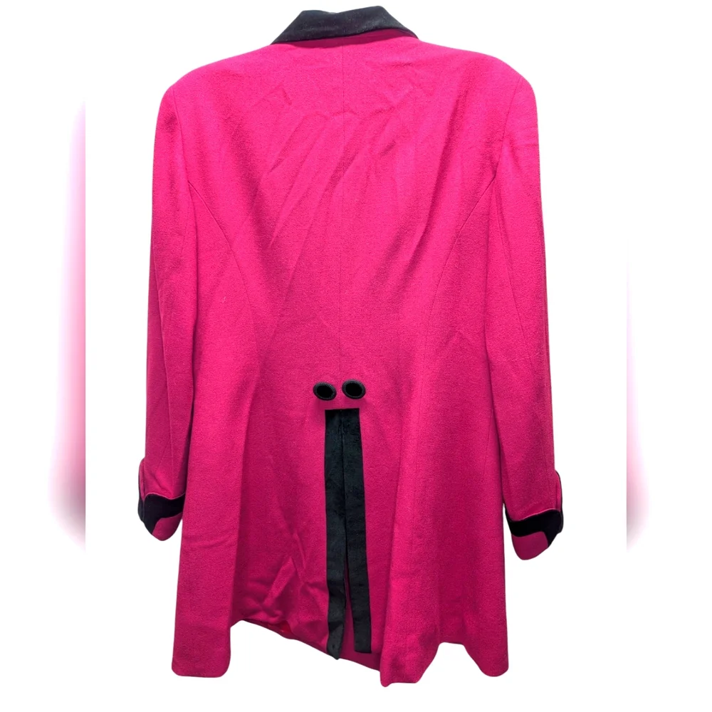 Vintage Christian Dior Pink Blazer with Velvet trim